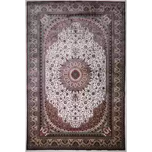 Zeyrek 802 Krem Klasik Desen Makine Halısı