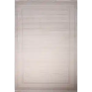 Zyra 694B Beyaz Gri Akrilik Dekoratif Salon Halısı