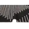 Arya Ar 15 Black %100 Geri Dönüşümlü Pamuktan Çift Taraflı Yıkanabilir Modern Dekoratif Kilim