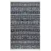 Arya Ar 03 Black %100 Geri Dönüşümlü Pamuktan Çift Taraflı Yıkanabilir Modern Dekoratif Kilim