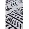 Arya Ar 03 Black %100 Geri Dönüşümlü Pamuktan Çift Taraflı Yıkanabilir Modern Dekoratif Kilim