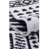 Arya Ar 03 Black %100 Geri Dönüşümlü Pamuktan Çift Taraflı Yıkanabilir Modern Dekoratif Kilim
