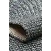 Brookyn Brk 01 Antrasit Sılver Hasır Görünümlü Kaymaz Renkli Dokuma Modern Kilim