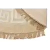 Brooklyn Brk 11 Natural Whıte Q Yuvarlak Hasır Görünümlü Kaymaz Renkli Dokuma Modern Kilim