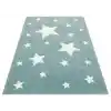 Eko Kids KDS 12 Blue Yıldızlı Hav Toz Vermez Çocuk Halısı