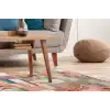 LUNA NEW HALI 0046 Otantik Geleneksel Desenli Yıkanabilir Renkli Baskı Kilim