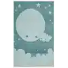 NOA BABY HALI 0022 Yıkanabilir Çift Taraflı Yumuşak Dokulu İnce Çocuk-Bebek Odası Halısı