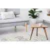 Arya Ar 05 Beige Blue %100 Geri Dönüşümlü Pamuktan Çift Taraflı Yıkanabilir Modern Dekoratif Kilim
