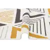 Arya Ar 18 Yellow Grey %100 Geri Dönüşümlü Pamuktan Çift Taraflı Yıkanabilir Modern Dekoratif Kilim