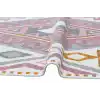 Arya Ar 08 Pink Yellow %100 Geri Dönüşümlü Pamuktan Çift Taraflı Yıkanabilir Modern Dekoratif Kilim