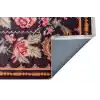 Antique ATK 02 Black Yıkanabilir Modern Ve Etnik Desenli Kaymaz Tabanlı Makine Halısı