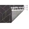 Urban 03 Black Grey Etnik Desenlere Sahip Hav Toz Vermez Yumuşak Dokulu Modern Halı