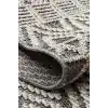 Soho Sh 14 Grey Hav Vermeyen Özel Ipler Ile Üretilen Etnik Örgü Desenlere Sahip Makine Halısı