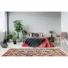 LUNA NEW HALI 0029 Otantik Geleneksel Desenli Yıkanabilir Renkli Baskı Kilim