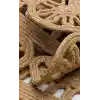 Patna PTN 14 Natural Jüt Hasır Görünümlü Hav Toz Vermez Dekoratif Örgü Halı