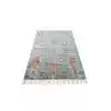 Antique ATK 09 Aqua Yıkanabilir Modern Ve Etnik Desenli Kaymaz Tabanlı Makine Halısı