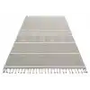 Soho Sh 07 Grey Ivory Hav Vermeyen Özel Ipler Ile Üretilen Etnik Örgü Desenlere Sahip Makine Halısı