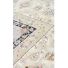 Isfahan 03 Grey Cream Klasik Desenli Yüksek Kalite Sık Dokuma Makine Halısı