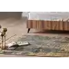 TRIBAL HALI 0306 Yıkanabilir Vintage Desenli Modern İnce Dokuma Halı