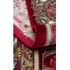 Isfahan 01 Red Klasik Desenli Yüksek Kalite Sık Dokuma Makine Halısı