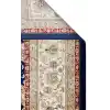 Isfahan 03 Navy Cream  Klasik Desenli Yüksek Kalite Sık Dokuma Makine Halısı