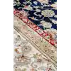 Isfahan 03 Navy Cream  Klasik Desenli Yüksek Kalite Sık Dokuma Makine Halısı
