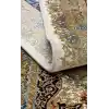 Isfahan 04 Cream Klasik Desenli Yüksek Kalite Sık Dokuma Makine Halısı