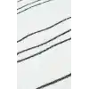 Nevada NVD 05 White Black Moroccon Tuşeli Hav Toz Vermez Kaymaz Tabanlı İnce Dokuma Modern Halı