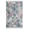 Arya Ar 10 Blue Pink %100 Geri Dönüşümlü Pamuktan Çift Taraflı Yıkanabilir Modern Dekoratif Kilim
