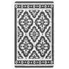 Arya Neo Arn 08 Antrasit White Yıkanabilir Kaymaz Tabanlı Modern Pamuk Kilim