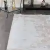 Carino EN007 Krem Gri Dekoratif Makina Halısı