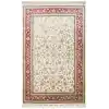 İsfahan 03 Cream Red Klasik Desenli Yüksek Kalite Sık Dokuma Makine Halısı
