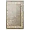 Isfahan 03 Grey Cream Klasik Desenli Yüksek Kalite Sık Dokuma Makine Halısı