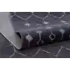 Otantik 3002 Antrasit Dekoratif Modern Kaymaz Tabanlı Makinede Yıkanabilir Halı Kilim
