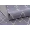 Otantik 3003 Gri Dekoratif Modern Kaymaz Tabanlı Makinede Yıkanabilir Halı Kilim