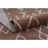 Otantik 3004 Kahve Dekoratif Modern Kaymaz Tabanlı Makinede Yıkanabilir Halı Kilim