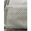 Rabbit 102 Gri Makinede Yıkanabilir Yumuşak Dokulu Dekoratif Kaymaz Tabanlı Makine Halısı