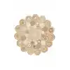 Solo Jüt 111 White Multy XW Yuvarlak El Dokuma Flatweave Naturel Jüt Hasır Halı