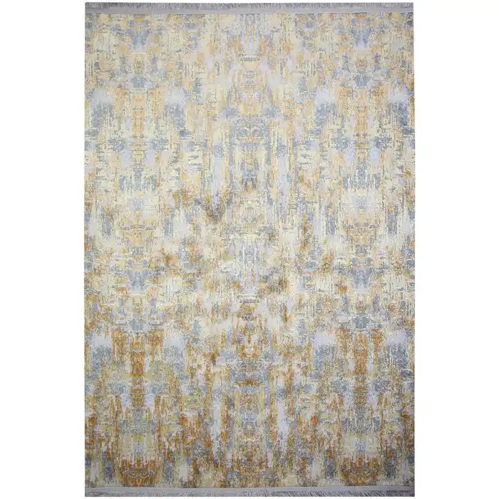 İpeksi Kaydırmaz Tabanlı Yıkanabilir Dekoratif Modern Kilim ( Özel Ölçü Yapılır )