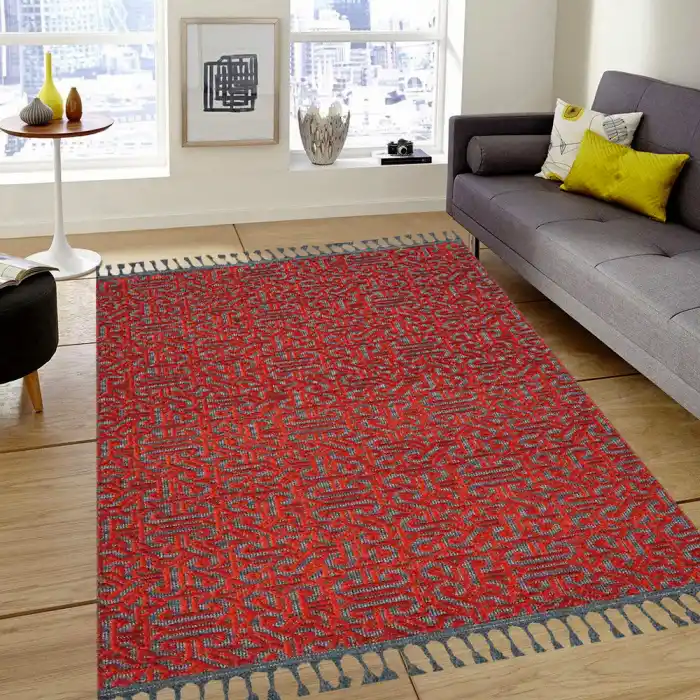 Modern Dekoratif Hav Ve Toz Vermez Kaydırmaz Leke Tutmaz Anti-Alerjik Rönesans Kilim