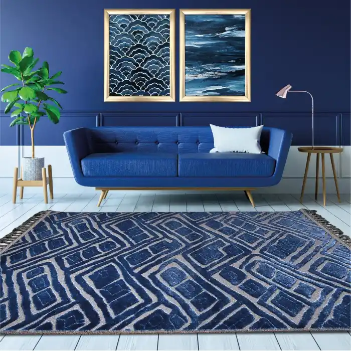 Modern Dekoratif Hav Ve Toz Vermez Kaydırmaz Leke Tutmaz Anti-Alerjik Rönesans Kilim