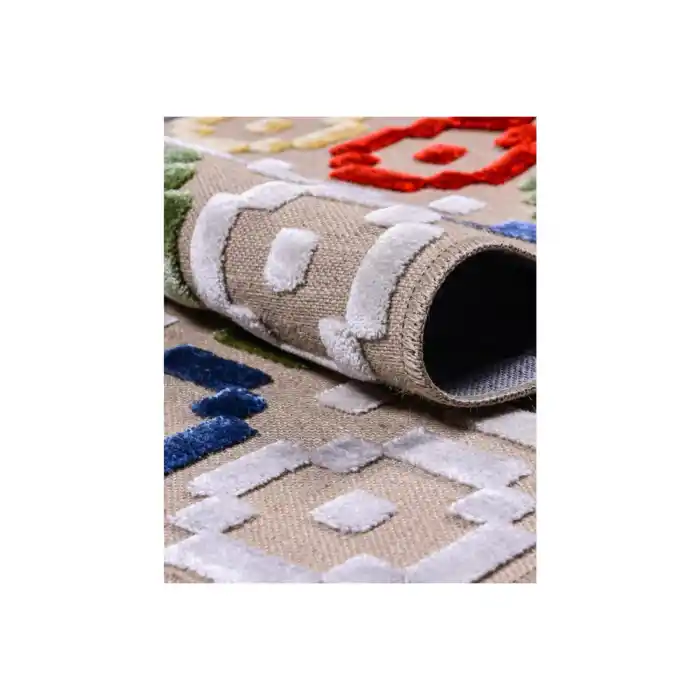 Jutt 08 Multy Kaymaz Taban Kolay Temizlenen Dekoratif Modern Kilim