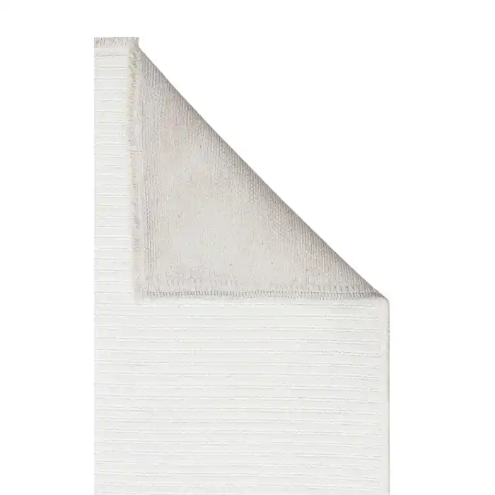Ada Plain Cream Yüksek Alçak Dokulu Hav Toz Vermez Kolay Kullanımlı Yıkanabilir Kaymaz Kilim