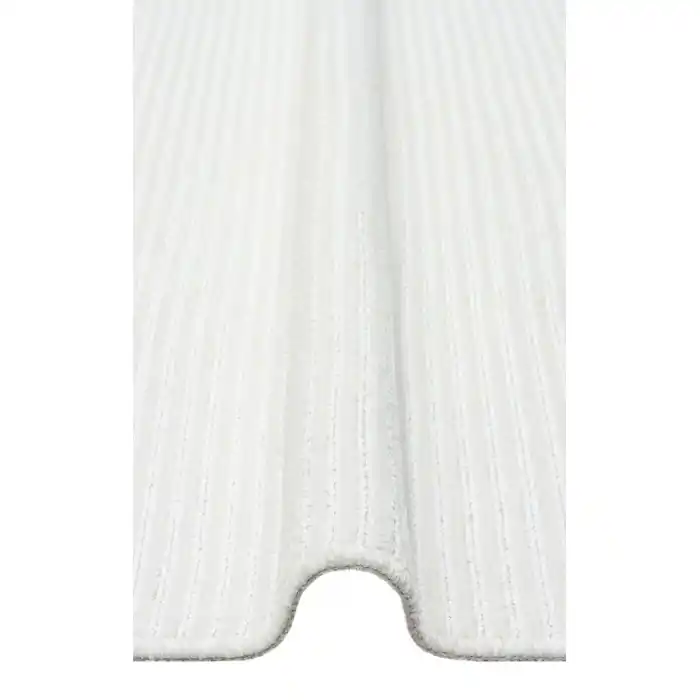 Ada Plain Cream Yüksek Alçak Dokulu Hav Toz Vermez Kolay Kullanımlı Yıkanabilir Kaymaz Kilim