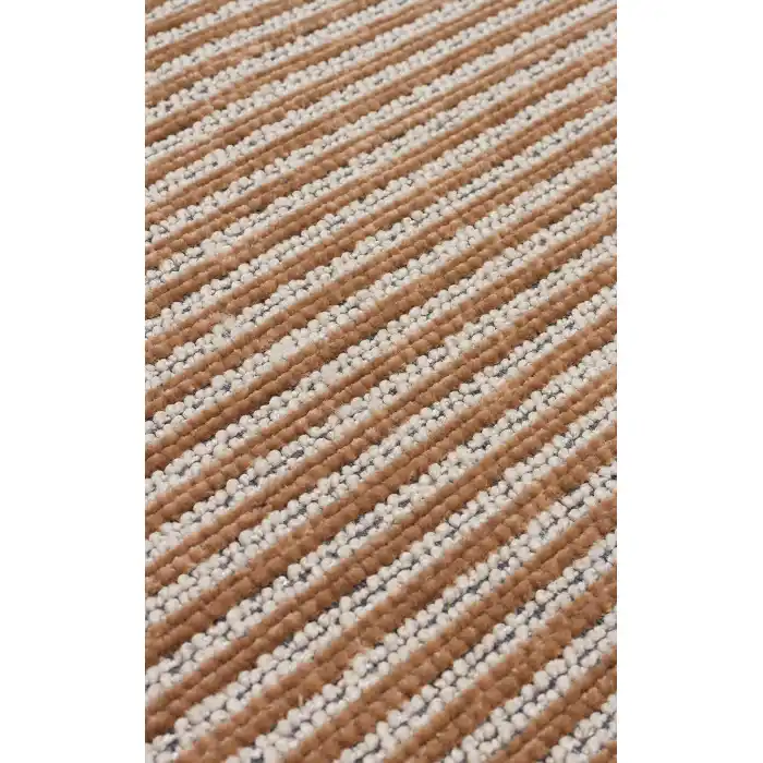 Ada Plain Beige Yüksek Alçak Dokulu Hav Toz Vermez Kolay Kullanımlı Yıkanabilir Kaymaz Kilim