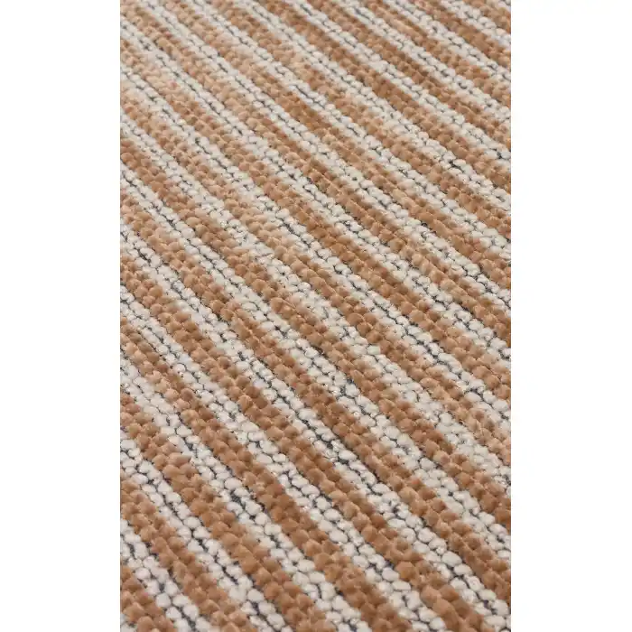 Ada Plain Beige Yüksek Alçak Dokulu Hav Toz Vermez Kolay Kullanımlı Yıkanabilir Kaymaz Kilim