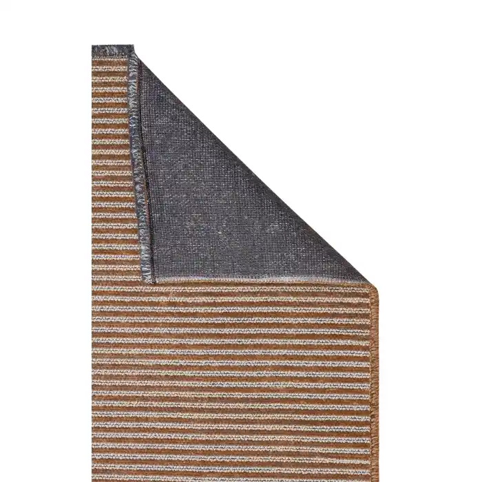 Ada Plain Beige Yüksek Alçak Dokulu Hav Toz Vermez Kolay Kullanımlı Yıkanabilir Kaymaz Kilim