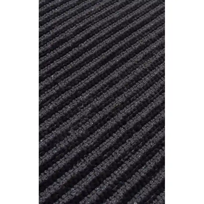 Ada Plain Grey Yüksek Alçak Dokulu Hav Toz Vermez Kolay Kullanımlı Yıkanabilir Kaymaz Kilim