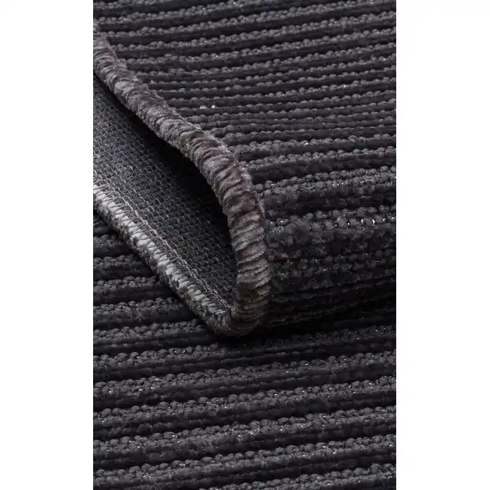 Ada Plain Grey Yüksek Alçak Dokulu Hav Toz Vermez Kolay Kullanımlı Yıkanabilir Kaymaz Kilim