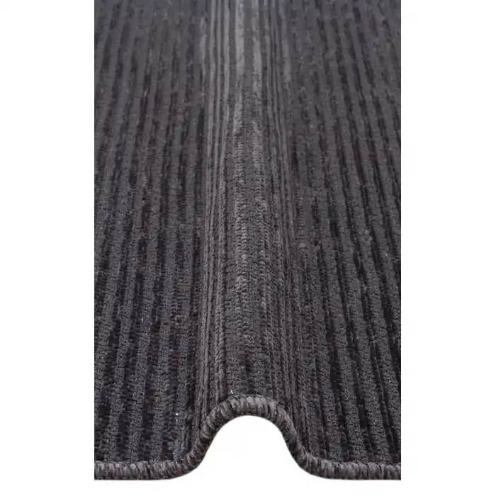 Ada Plain Grey Yüksek Alçak Dokulu Hav Toz Vermez Kolay Kullanımlı Yıkanabilir Kaymaz Kilim